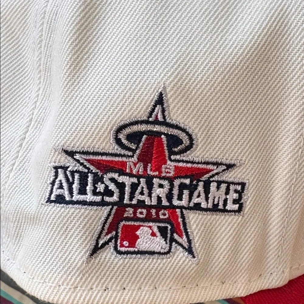 New Era White and Red Los Angeles Angels 9FORTY Cap adjustable new tags all star - Picture 5 of 14
